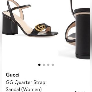 GG Quarter Strap Sandal like new